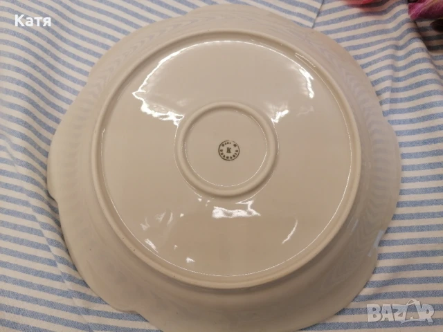 Ретро български порцелан Китка Нови пазар, снимка 5 - Чинии - 50567828