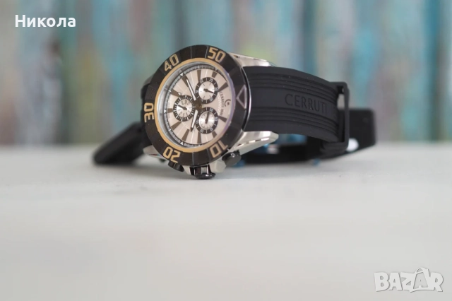 CERRUTI - нов кварцов хронограф , ref.CRA042E214Q , снимка 7 - Мъжки - 52355704