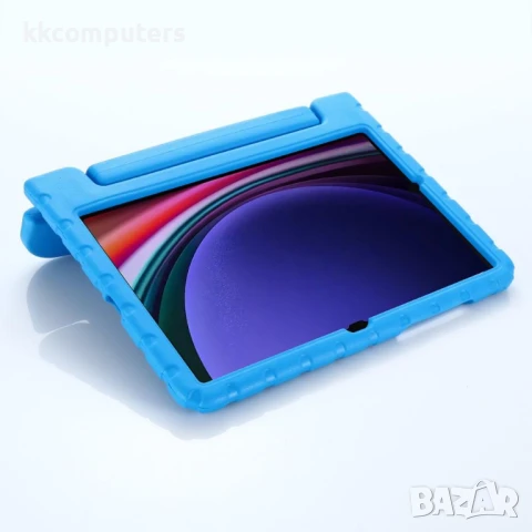 Samsung Galaxy Tab S10 FE Foldable Thumb Kickstand EVA Удароустойчив Калъф и Протектор, снимка 7 - Калъфи, кейсове - 51037235
