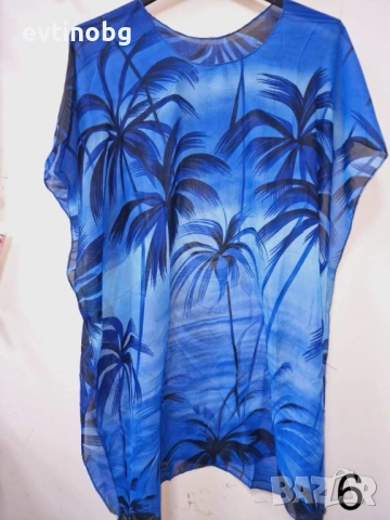 Дамска плажна туника с изкусителни принтове, снимка 7 - Туники - 54132884