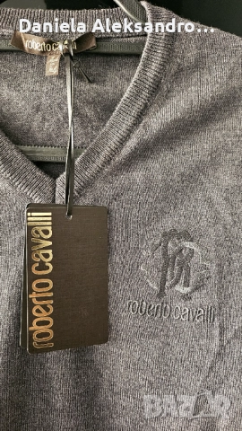 Roberto cavalli оригинален 100% вълнамъжки пуловер нов M