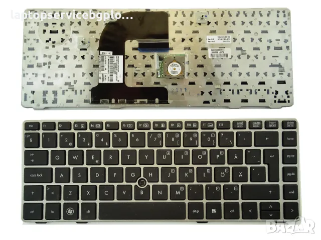 Клавиатура HP ProBook 6460 6465 6470B EliteBook 8460p сива рамка 635768-031, снимка 1 - Части за лаптопи - 47891176