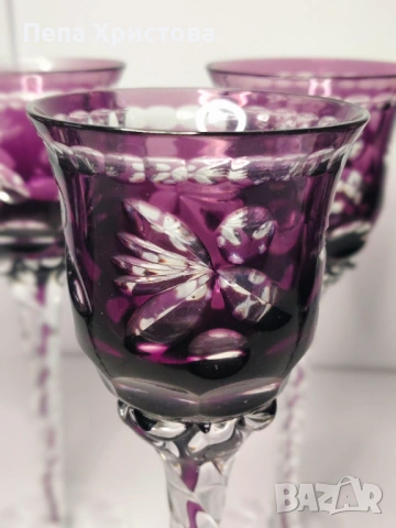 Комплект от 6 броя чаши за вино , снимка 2 - Чаши - 54095702