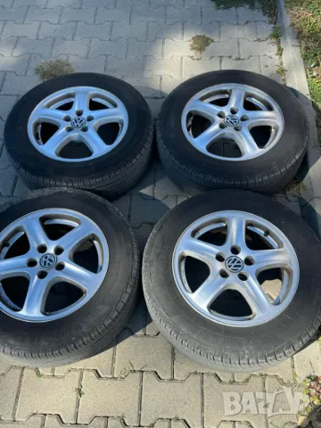 15 цола ляти джанти с гуми  5x100mm Skoda,VW, снимка 1 - Гуми и джанти - 47611861