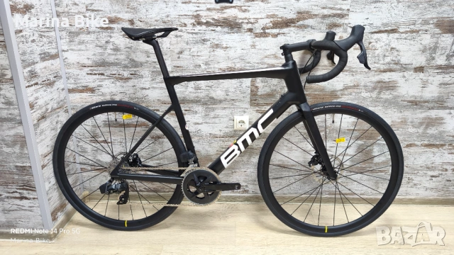 НОВ карбонов шосеен велосипед BMC Teammachine SLR SRAM Rival AXS Mavic Cosmic Elite | 58