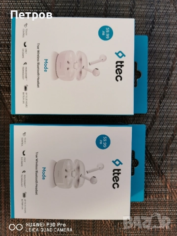Bluetooth TWS слушалки ttec mode нови