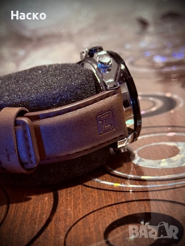 Мъжки часовник Naviforce Fuero, Хронограф, Кожена каишка, снимка 4 - Мъжки - 53979132