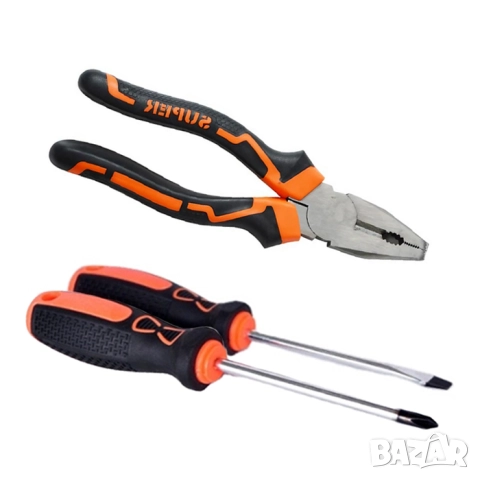 Клещи + 2 броя отвертки