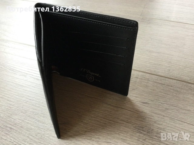 НОВ 100 % оригинален мъжки кожен портфейл / портмоне на S. T . DUPONT, снимка 3 - Портфейли, портмонета - 51985968