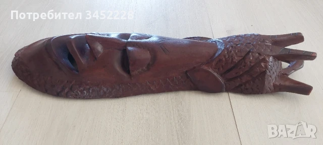 дърворезба масив Африка за ценители 60см , снимка 5 - Декорация за дома - 50713080