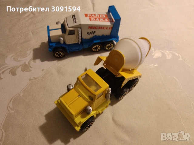 играчка камион, рекламираща ралито Paris Dakar, с лога на MICHELIN, elf и BOSCH.  произведено в Бълг, снимка 9 - Колекции - 53597301