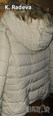Зимно късо яке с подвижна качулка с пух, Страдивариус, снимка 10 - Якета - 52356110