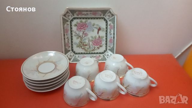 стара порцеланова чинийка с китайски мотиви, снимка 5 - Чинии - 45136800