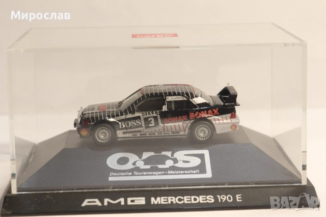 HERPA H0 1/87 MERCEDES BENZ 190 E AMG КОЛИЧКА РАЛИ МОДЕЛ, снимка 2 - Колекции - 53582498