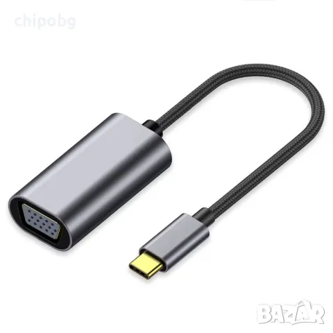 Преходник DeTech, USB-C – VGA, снимка 1 - Други - 47568389