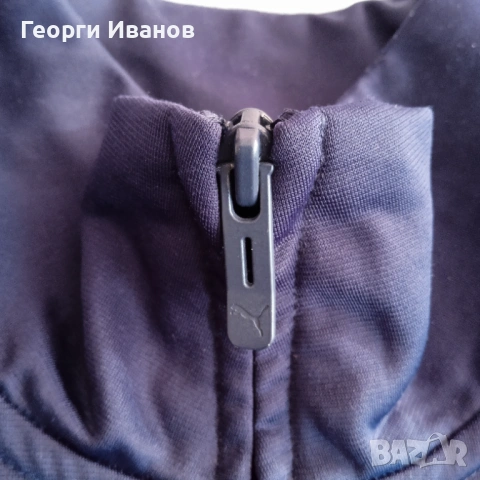 НОВА БЕЗ ЕТИКЕТ FRANCE PUMA Navy Blue Full Zip sweatshirt hoodie top горница топ суичър худи, снимка 4 - Спортни дрехи, екипи - 53595168