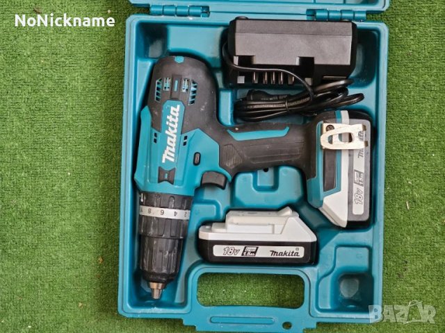 Комплект акумулаторен ударен винтоверт Makita HP488D002 18V, 42Nm + гайковерт Makita TW202DZ 200Nm, снимка 3 - Винтоверти - 48279452