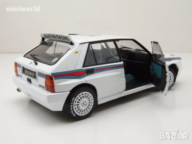 Lancia Delta HF Integrale Evo 1 Martini 6 1992 - мащаб 1:18 на Solido моделът е нов в кутия, снимка 4 - Колекции - 52153136