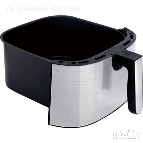 Фритюрник с горещ въздух Lexical Airfrier LAF-3004, 8L, 1300W, инокс, снимка 5 - Фритюрници - 52340365
