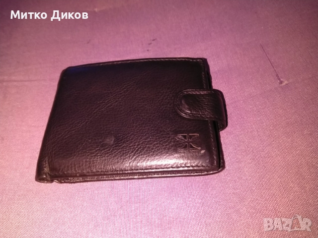 Портфейл Х №9 естествена кожа 115х90мм