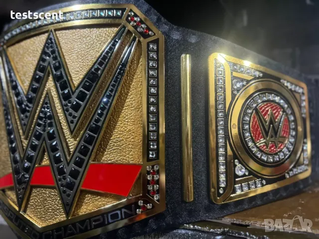 WWE UNDISPUTED CHAMPIONSHIP UNIVERSAL REPLICA BELT BRASS ADULT SIZE NEW Шампионски колан световен, снимка 3 - Фен артикули - 49968360