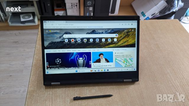 Лаптоп-таблет Lenovo ThinkPad L13 Yoga i3-10110 IPS Touch + Гаранция, снимка 2 - Лаптопи за работа - 45825524