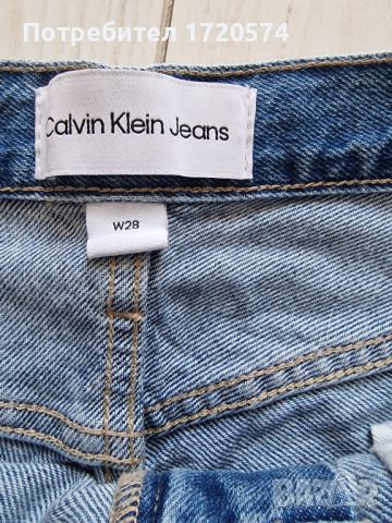 Calvin klein дамски дънки с висока талия, снимка 4 - Къси панталони и бермуди - 45256618