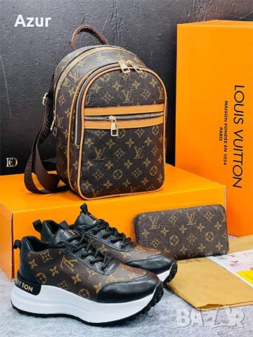 маратонки, раница и портмоне louis vuitton , снимка 2 - Раници - 45962088