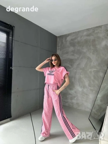 Розов дамски сет на Adidas