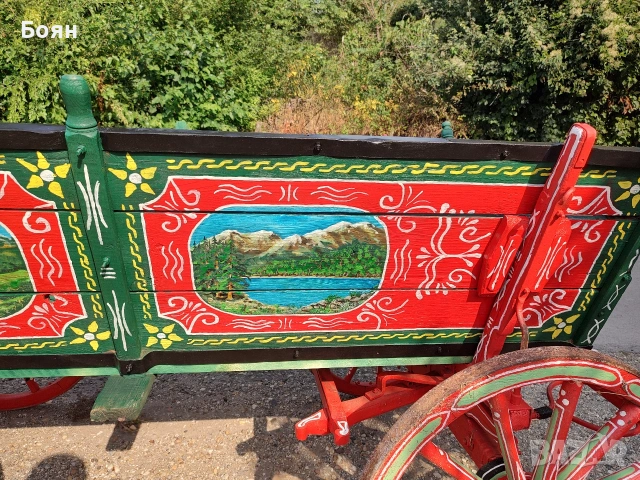 Рисувана конска каруца, снимка 6 - Декорация за дома - 54035201