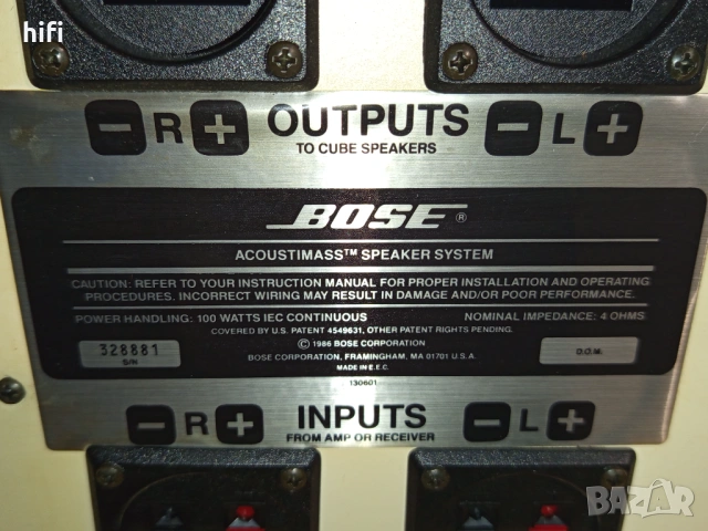 Пасивен субуфер Bose Acoustimass, снимка 3 - Тонколони - 54195414