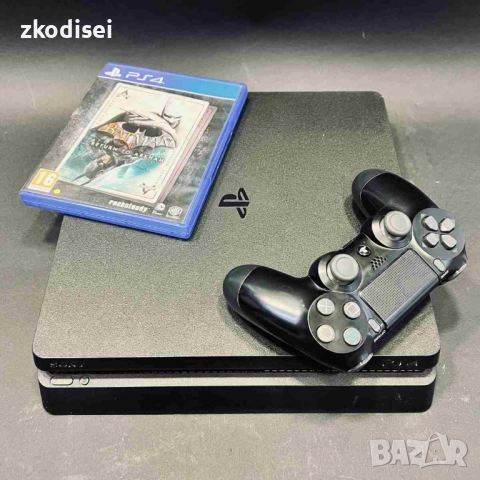 Конзола SONY - PS4 SLIM с 1бр. джойстик и 1бр. игра