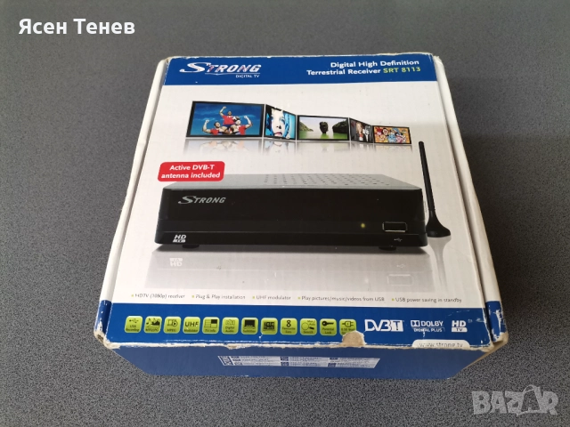 Цифров ефирен приемник, декодер Strong SRT8113, снимка 2 - Приемници и антени - 52789939