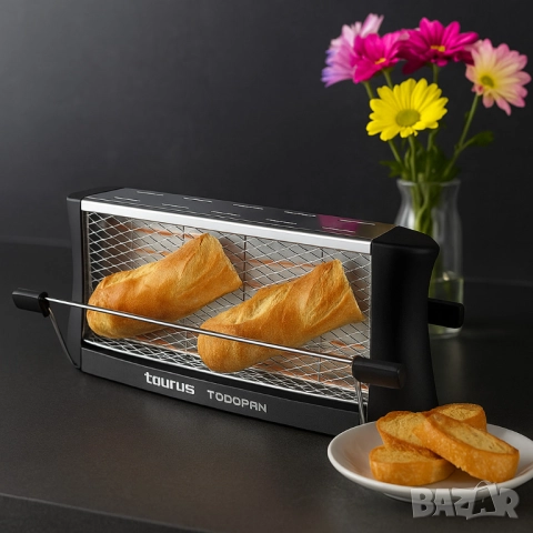 Тостер - Taurus Todopan, 700W Неръждаема стомана, снимка 6 - Други - 51926870