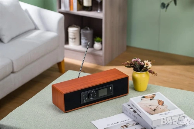 AOVOTO DAB+/FM Радио с Bluetooth, Цветен Дисплей и Дистанционно, снимка 9 - Bluetooth тонколони - 53383866
