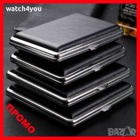 НОВА ЛУКСОЗНА ТАБАКЕРА ЗА 100ММ SLIM И 80ММ ЦИГАРИ. КОЖЕНИ ТАБАКЕРИ CIGARETTE BOX TABAKERA TABAKERI