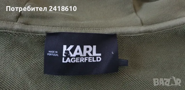 Karl Lagerfeld Print Hoodie Mens Size L ОРИГИНАЛ! Мъжки Суитчър!, снимка 14 - Суичъри - 48411244