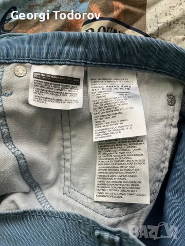 Мъжки къси дънкови панталони Levi’s 514 W34/L32, снимка 5 - Къси панталони - 46126632