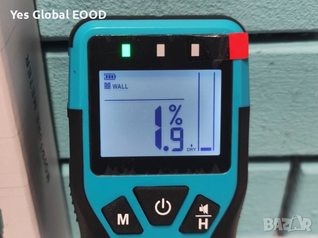 Kiprim WM01 влагомер за стени, дърво и зидария без игли, снимка 3 - Измервателни инструменти - 51669059