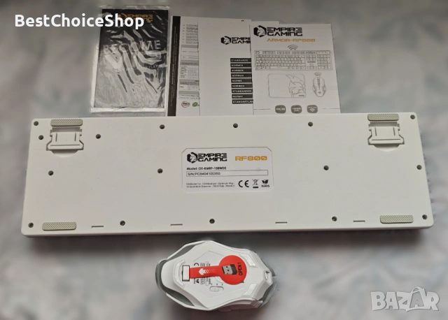 EMPIRE GAMING Armor RF800 безжична игрална клавиатура и мишка комплект, снимка 7 - Клавиатури и мишки - 53344661