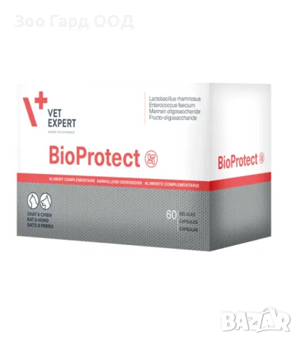 Vet Expert BioProtect – хранителна добавка пробиотик за кучета и котки 60 таблетки., снимка 1 - За кучета - 49465282