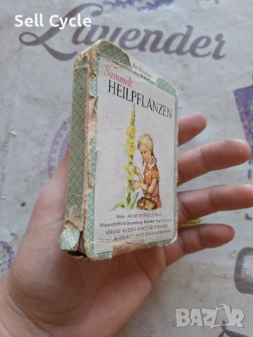 ✅НЕМСКИ КАРТИ - ЛЕЧЕБНИ РАСТЕНИЯ ОТ 1960 Г.❗, снимка 3 - Антикварни и старинни предмети - 54137536