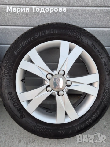 Оригинални джанти с гуми за Сеат/ Фолксваген 16" цола, снимка 3 - Гуми и джанти - 53268119