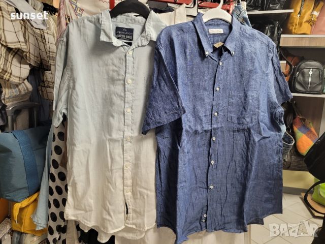 ЛЕНЕНИ мъжки ризи Tommy Hilfiger+..- различни размери и модели, снимка 13 - Ризи - 46446523
