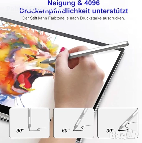 icrosoft Surface Pen за Microsoft Surface Pro 11/10/X/9/8/7/7+/6/5/4/3, Surface Book/Laptop/Go/Studi, снимка 3 - Друга електроника - 51951473