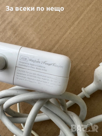 Оригинално Зарядно за Apple MacBook Air A1465, A1466 - 45W MagSafe 2 - A1436, снимка 4 - Кабели и адаптери - 52234216