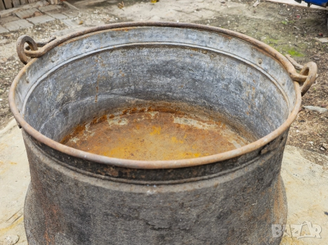 Голямо Метално Котле/Менче , снимка 2 - Декорация за дома - 52082538