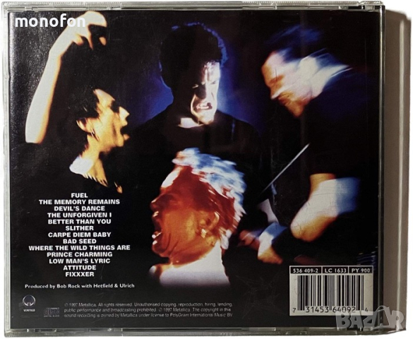 Metallica - Reload (продаден), снимка 2 - CD дискове - 45013565