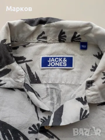 JACK & JONES - 152см - Детска Риза Къс Ръкав, снимка 4 - Детски ризи - 49109892