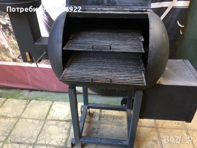 Барбекю с отделение за опушване, снимка 2 - Барбекюта - 54255817